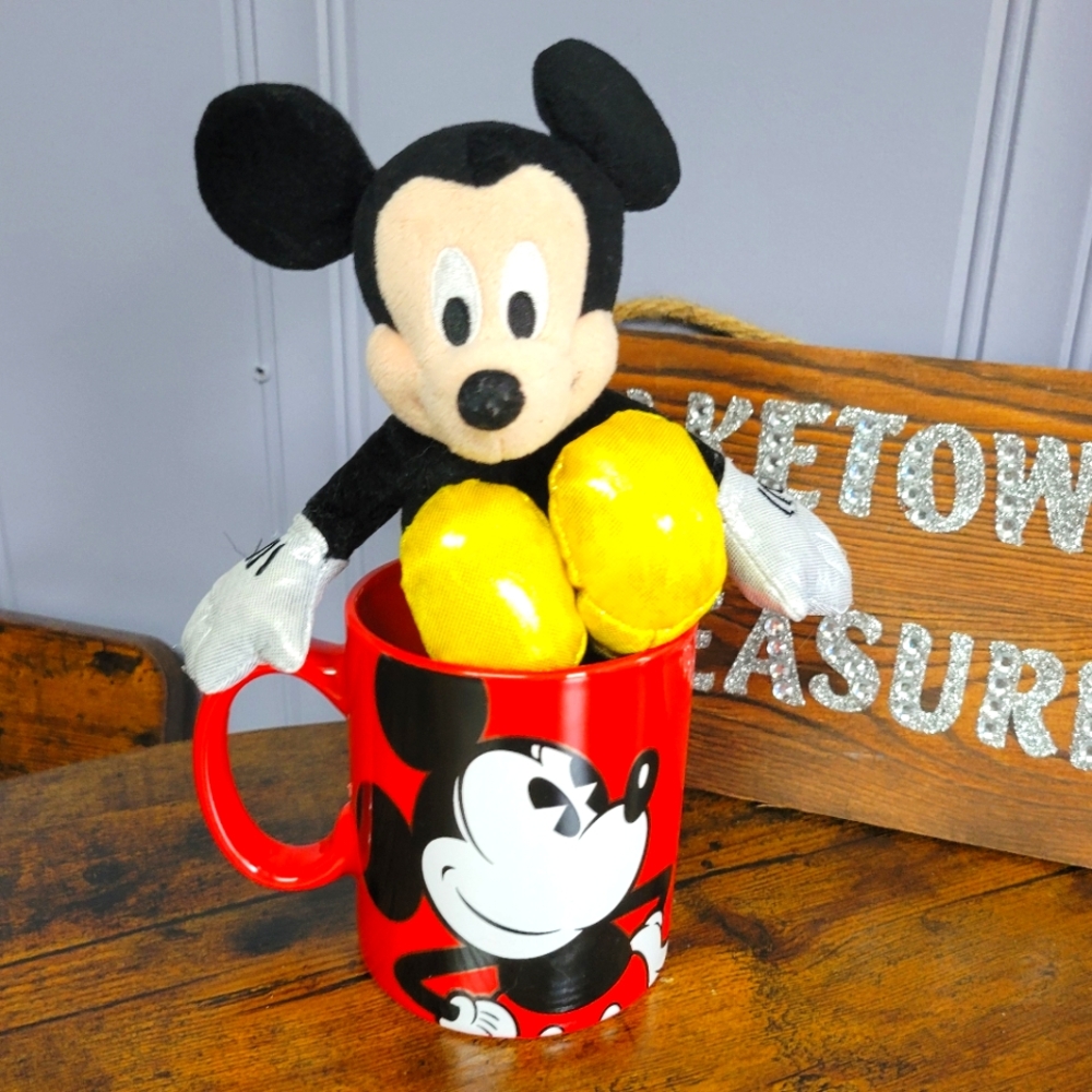 Disney lot of 2 Mickey Mouse Plush cup